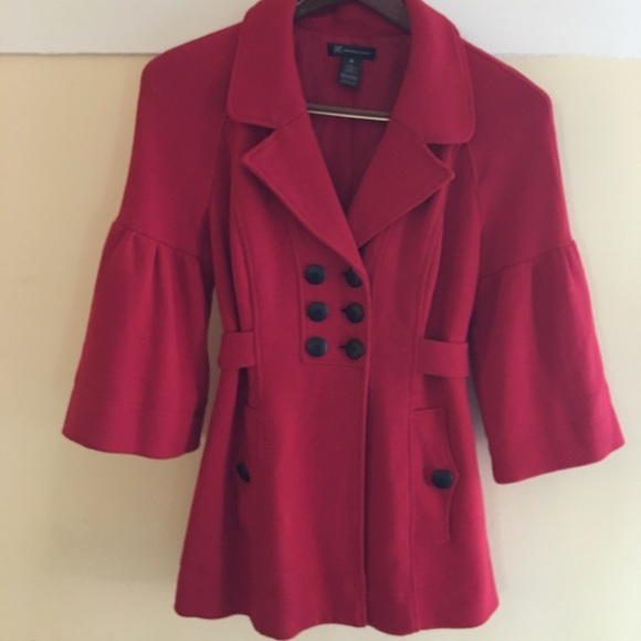 💋 Style Staple HP💋 SHOWSTOPPER INC Red wool coat