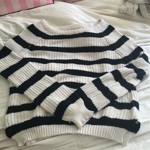 Black and white stripped sweater