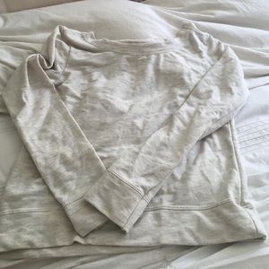 A cream sweater