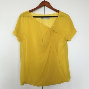 Adorable bright Zara chiffon top