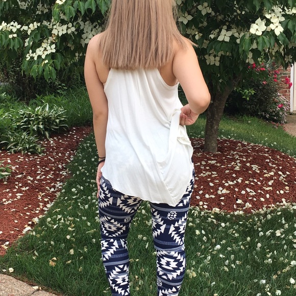 Ivory Jersey Knit Tank - Picture 2 of 3