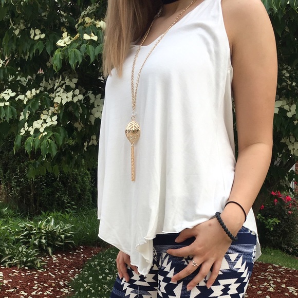 Ivory Jersey Knit Tank - Picture 3 of 3