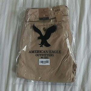 American Eagle Kick Boot Khaki Pants