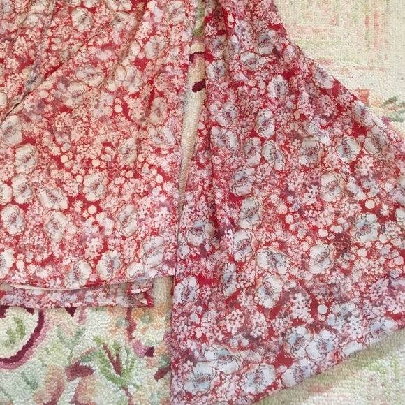 Floral Boho Lace-up Mini Dress/Tunic - Picture 3 of 4