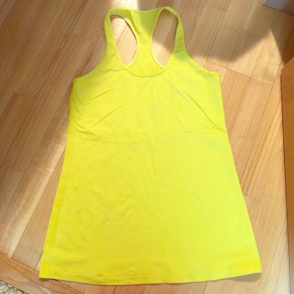 Lululemon Yellow Razorback tank