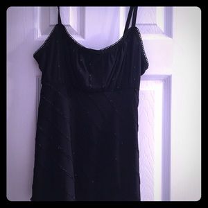 Beaded black tank