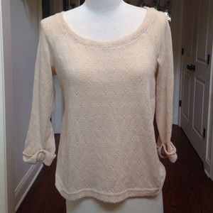 Chloe K Mid-Sleeve Sweater Blouse
