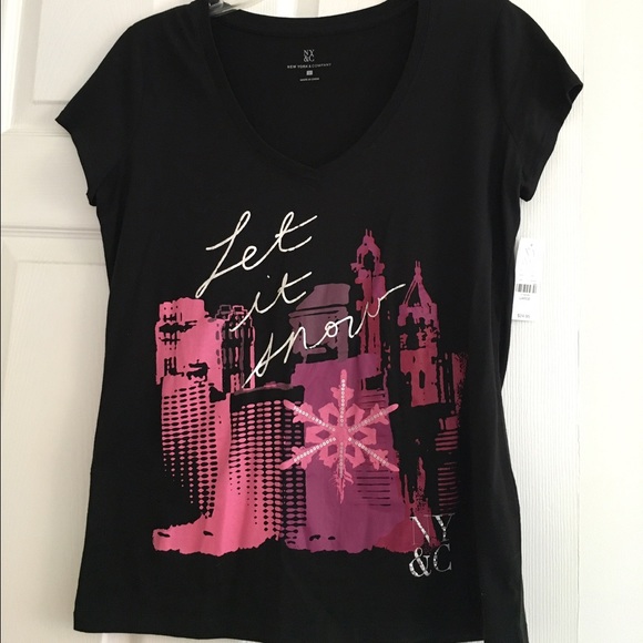 NY&C Black, Pink, Lavender T-Shirt