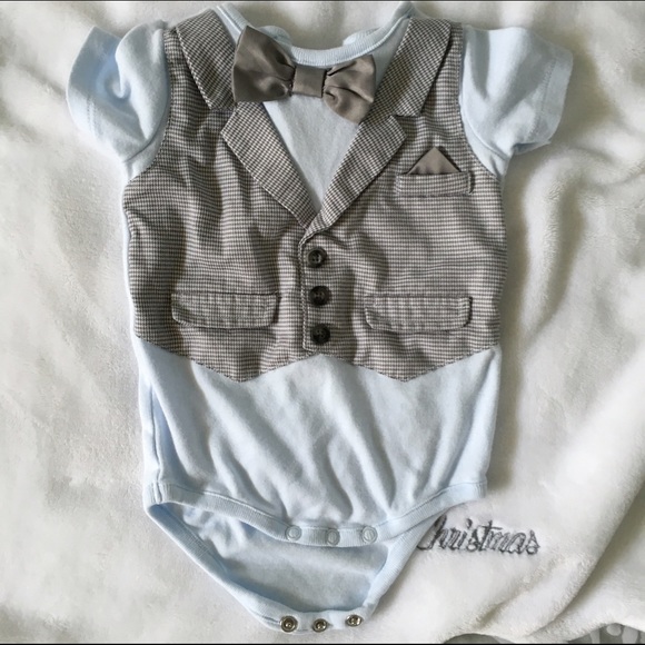 Soft & Dressy 2-5 Months Onesie Bow tie
