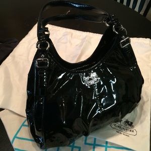 Black coach handbag
