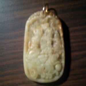 Jade pendant Chinese astrology (rat)