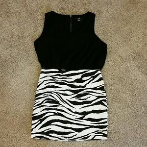 NWOT Zebra Print Dress