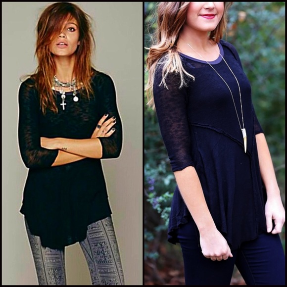 FREE PEOPLE Tunic Layering Tee - Picture 3 of 4