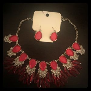 Hot pink necklace
