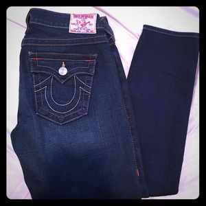 True Religion Julie Straight/Skinny Denim