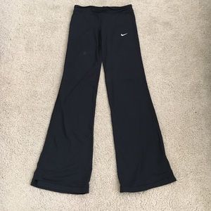 Nike Fit Dry Black Athletic Pants (Size S Tall)