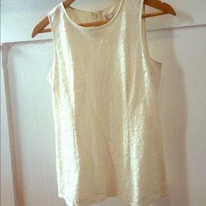 Sleeveless lace top