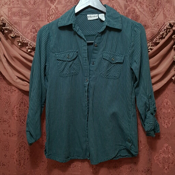 Flannel striped shirt