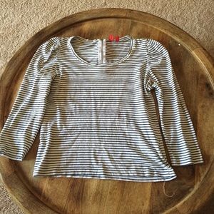 Esprit white a blue stripped top