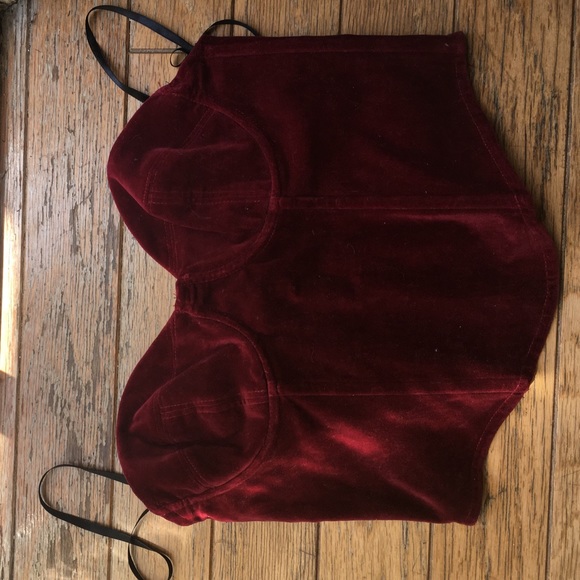 Velvet crop top
