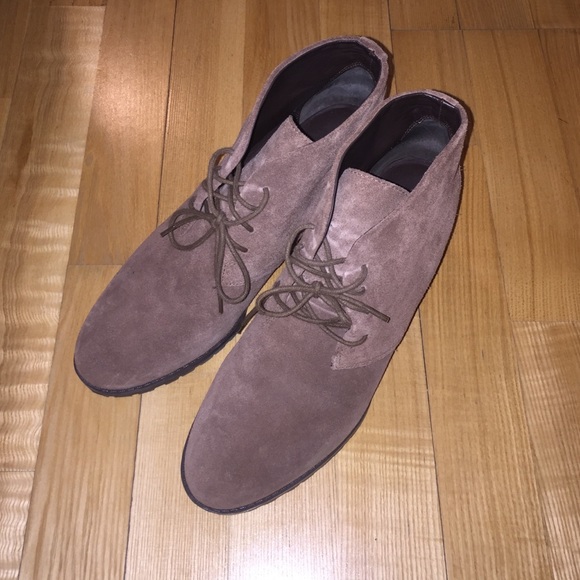 Franco Sarto brown suede booties