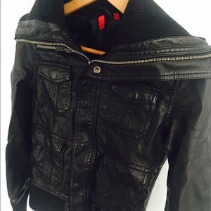 5/48 SAKS FITH AVE Leather Jacket, XS