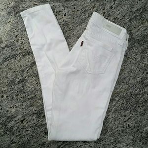 Levis white denim jeans