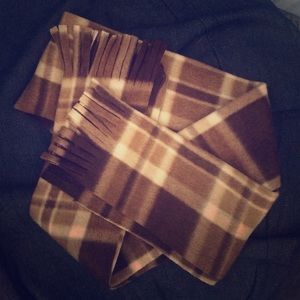 Plaid print scarf