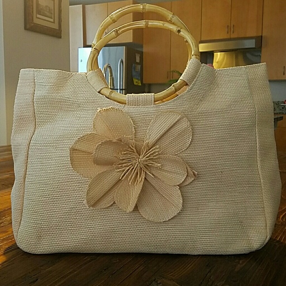 Neiman Marcus raffia purse