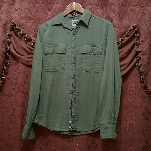 Green Converse button down
