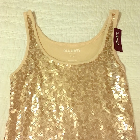 Sequined tank from old navy!! New!