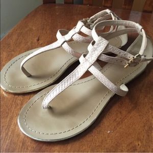 Nude pink ALDO sandals.