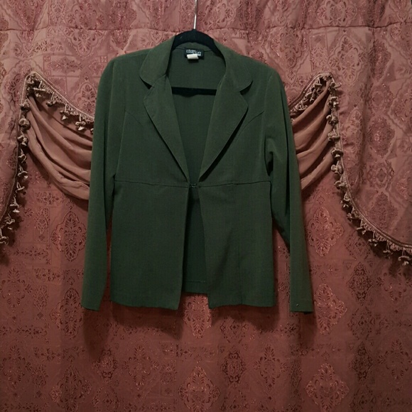 Army green blazer
