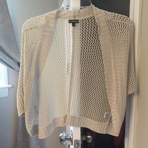 Mesh Cropped Cardigan