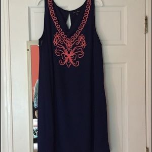 blue dress