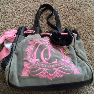 Large Juicy Couture Velour Shoulder Bag