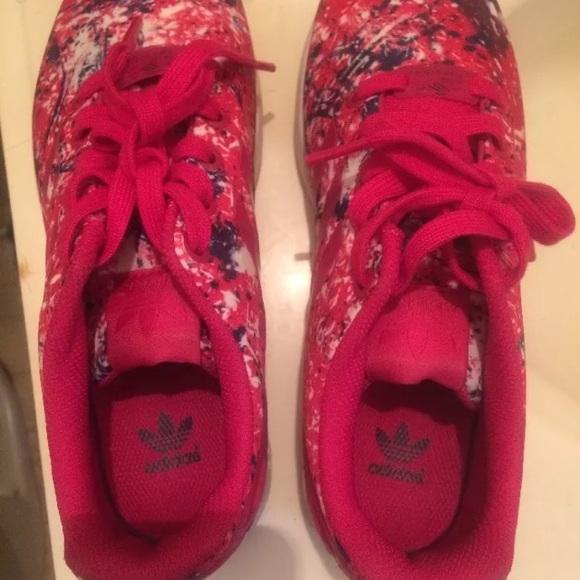 Hot pink fire adidas