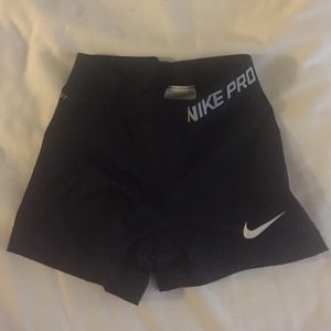 Nike pro spandex shorts