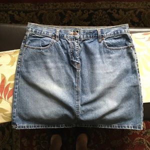 J CREW JEAN SKIRT