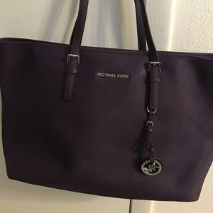 Rare Iris Michael Kors Jet Set Large Leather Tote