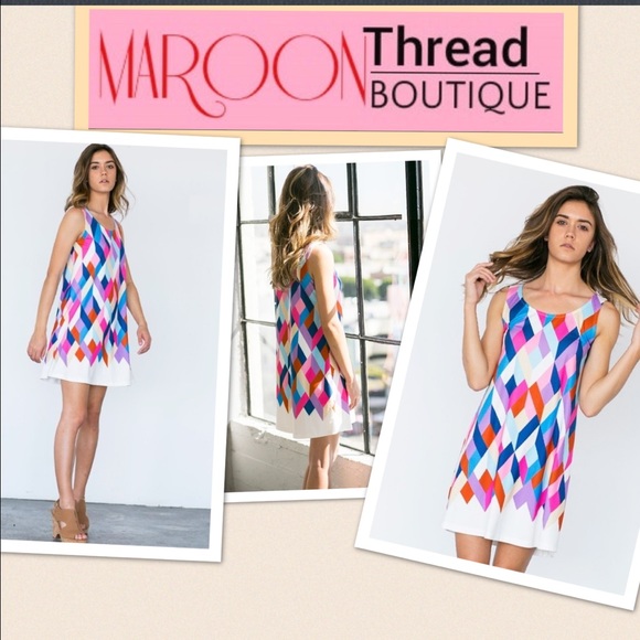 Trending PIECE OF MY HEART COLOR BLOCK DRESS