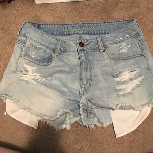 American Eagle High Waisted Denim Shorts