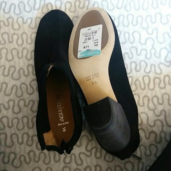 Black suede-like boots - Picture 4 of 4