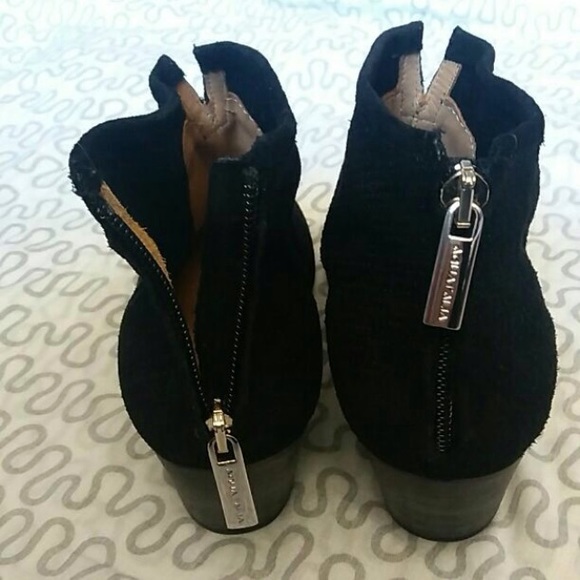 Black suede-like boots - Picture 3 of 4