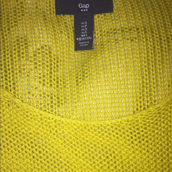 GAP Yellow Thin Sweater