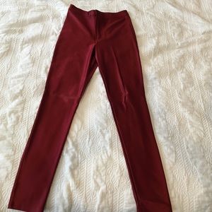 Maroon disco pants