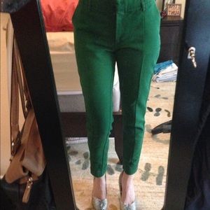 H&M Green Skinny Slacks