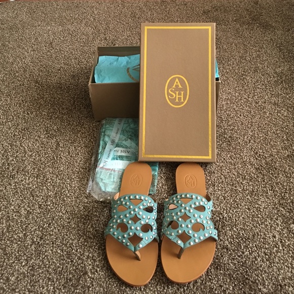 New Ash Leather Studded Sandals size 6.5