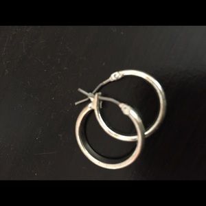 small silver hoops