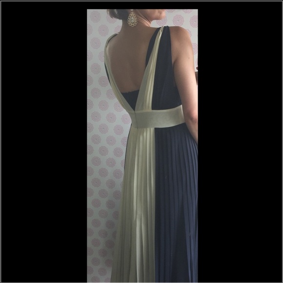 100% silk pleated cocktail dress - Picture 3 of 4